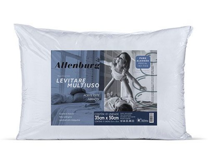 Travesseiro Altenburg Levitare Multiuso 35cm x 50cm