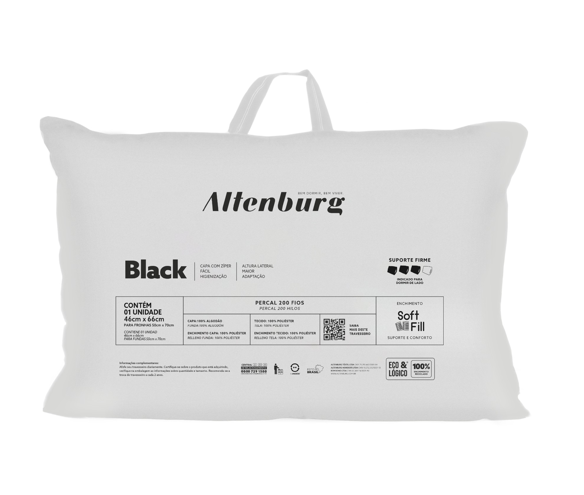 Travesseiro Altenburg Black